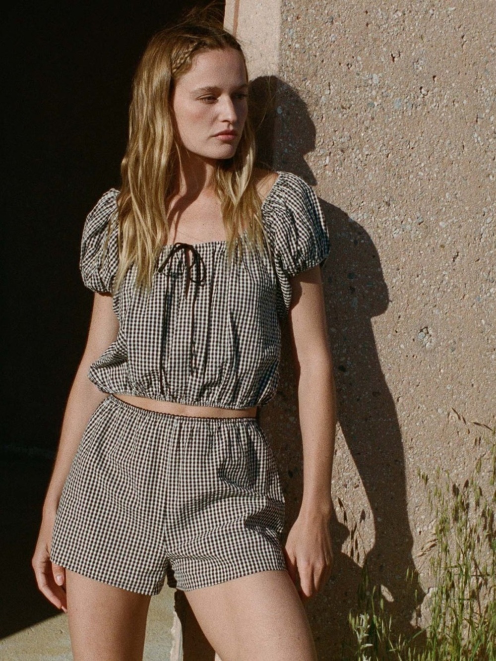 Doen Set Hilary Top and Larena La Maddalena Gingham Shorts